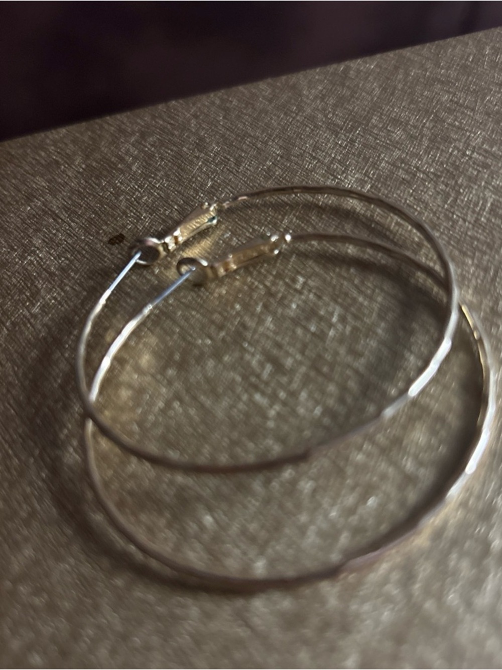 Source Unknown Gold-tone Hoop Earrings